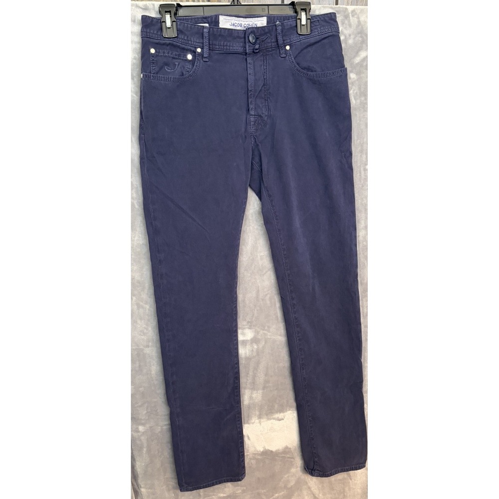 Jacob Cohen Style 688 Luxury Jeans Blue Tailored Denim Men's 31x31.5 Skinny Fit